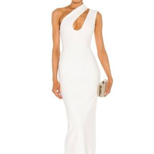 Solace London Krista Maxi Dress in white